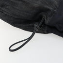 CHANEL COCO Markenkette Umhängetasche Denim Schwarz Silber CC Auth 180492SAV-14