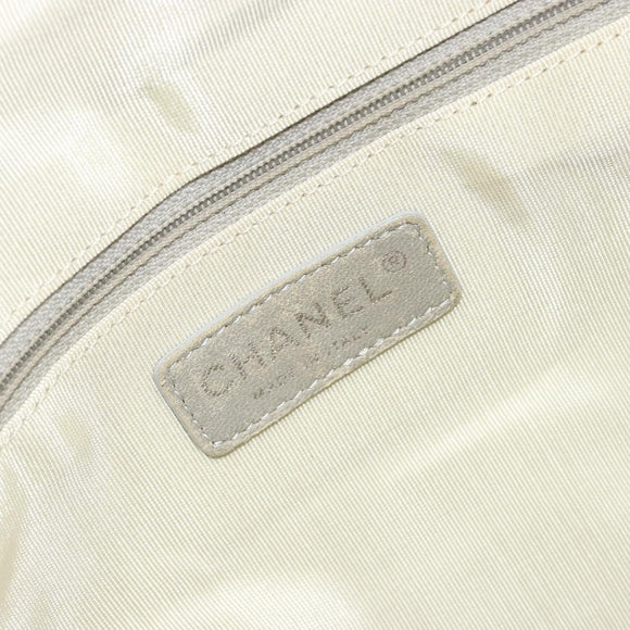 CHANEL COCO Markenkette Umhängetasche Denim Schwarz Silber CC Auth 180492SAV