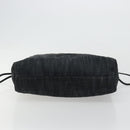 CHANEL COCO Markenkette Umhängetasche Denim Schwarz Silber CC Auth 180492SAV-9