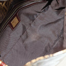 FENDI Zucchino Canvas Mamma Baguette Bag Coated Canvas Beige Gold Auth 180493SAV-10
