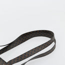 CELINE Macadam Canvas Draagtas PVC Leer Zwart Goud Auth 180495A-8
