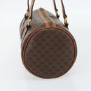 CELINE Macadam Canvas Handtas PVC Leer Bruin Goud Auth 180496A-4