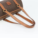 CELINE Macadam Canvas Handtas PVC Leer Bruin Goud Auth 180496A-7
