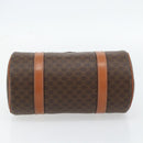 CELINE Macadam Canvas Handtas PVC Leer Bruin Goud Auth 180496A-5