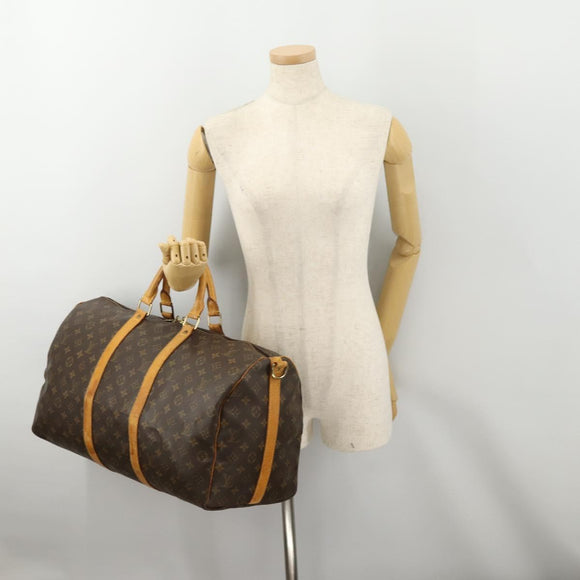 LOUIS VUITTON Monogram Keepall Bandouliere 50 Boston Bag M41416 LV Auth 180498