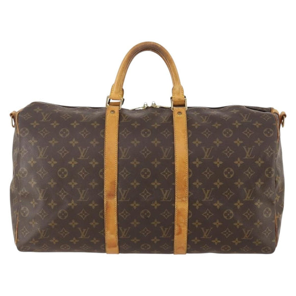 LOUIS VUITTON Monogram Keepall Bandouliere 50 Boston Bag M41416 LV Auth 180498