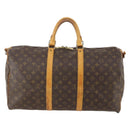 LOUIS VUITTON Monogram Keepall Bandouliere 50 Boston Bag M41416 LV Auth 180498-2