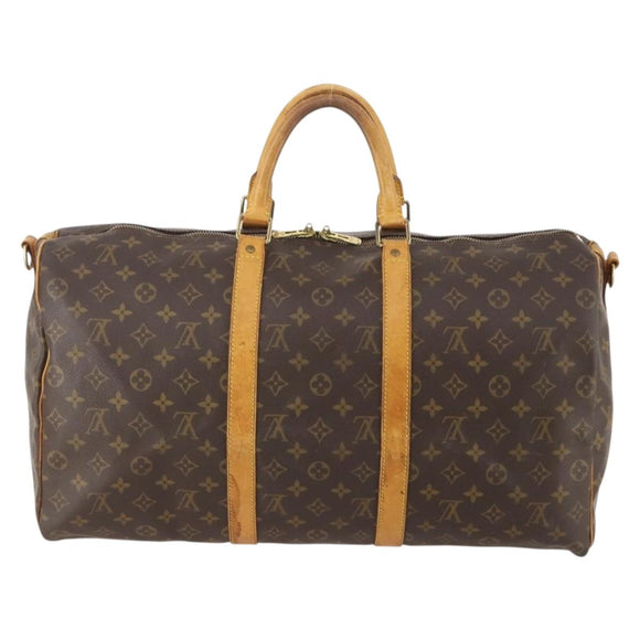 LOUIS VUITTON Monogram Keepall Bandouliere 50 Boston Bag M41416 LV Auth 180498
