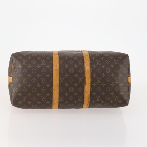 LOUIS VUITTON Monogram Keepall Bandouliere 50 Boston Bag M41416 LV Auth 180498