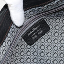 Salvatore Ferragamo Gancini Shoulder Bag Leather Black Silver Auth 180500A-11