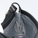 Salvatore Ferragamo Gancini Shoulder Bag Leather Black Silver Auth 180500A-19