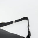 Salvatore Ferragamo Gancini Shoulder Bag Leather Black Silver Auth 180500A-8