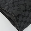 GUCCI GG Canvas Bamboo Hand Bag Black Silver 002 1016 Auth 180509A-11