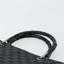 GUCCI GG Canvas Bamboo Hand Bag Black Silver 002 1016 Auth 180509A-8