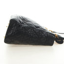 Christian Dior Canage Hand Bag Lamb Skin Black Gold Auth 180510SAM-4