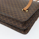 CELINE Macadam Canvas Hand Bag PVC Leather Brown Gold Auth 180512A-12