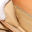 CELINE Macadam Canvas Hand Bag PVC Leather Brown Gold Auth 180512A-17