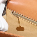 CELINE Macadam Canvas Hand Bag PVC Leather Brown Gold Auth 180512A-18