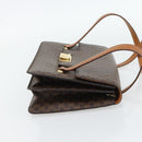 CELINE Macadam Canvas Hand Bag PVC Leather Brown Gold Auth 180512A-5