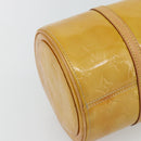 LOUIS VUITTON Monogram Vernis Bedford Hand Bag Beige M91006 LV Auth 180519-14