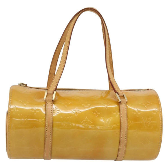 LOUIS VUITTON Monogram Vernis Bedford Hand Bag Beige M91006 LV Auth 180519