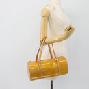 LOUIS VUITTON Monogram Vernis Bedford Hand Bag Beige M91006 LV Auth 180519-20