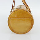 LOUIS VUITTON Monogram Vernis Bedford Hand Bag Beige M91006 LV Auth 180519-3