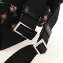 PRADA Bloem Rugzak Nylon Zwart Zilver 1BZ811 Auth 180522SAM-15