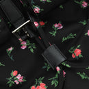 PRADA Bloem Rugzak Nylon Zwart Zilver 1BZ811 Auth 180522SAM-26