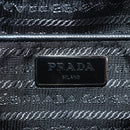 PRADA Bloem Rugzak Nylon Zwart Zilver 1BZ811 Auth 180522SAM-28