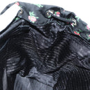 PRADA Bloem Rugzak Nylon Zwart Zilver 1BZ811 Auth 180522SAM-30