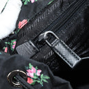 PRADA Bloem Rugzak Nylon Zwart Zilver 1BZ811 Auth 180522SAM-32