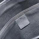 CELINE Macadam Canvas Tote Bag PVC Leather Black Gold Auth 180524A-15