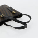 CELINE Macadam Canvas Tote Bag PVC Leather Black Gold Auth 180524A-7