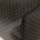 CELINE Macadam Canvas Boston Bag PVC Leather 2way Black Gold Auth 180526A-10