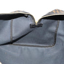 CELINE Macadam Canvas Boston Bag PVC Leather Black Gold Auth 180527A-20