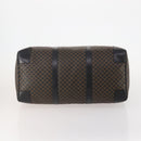 CELINE Macadam Canvas Boston Bag PVC Leather Black Gold Auth 180527A-5