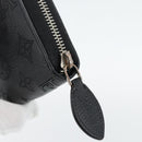 LOUIS VUITTON Monogram Mahina Zippy Wallet Long Wallet Black M61867 Auth 180533-8