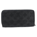 LOUIS VUITTON Monogram Mahina Zippy Wallet Long Wallet Black M61867 Auth 180533-2