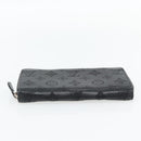 LOUIS VUITTON Monogram Mahina Zippy Wallet Long Wallet Black M61867 Auth 180533-6