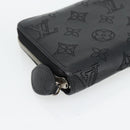 LOUIS VUITTON Monogram Mahina Zippy Wallet Long Wallet Black M61867 Auth 180533-14