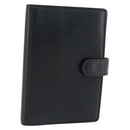 LOUIS VUITTON Epi Agenda PM Day Planner Cover Black R20092 LV Auth 180535A-1
