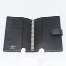 LOUIS VUITTON Epi Agenda PM Day Planner Cover Black R20092 LV Auth 180535A-8