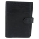 LOUIS VUITTON Epi Agenda PM Day Planner Cover Black R20092 LV Auth 180535A-13
