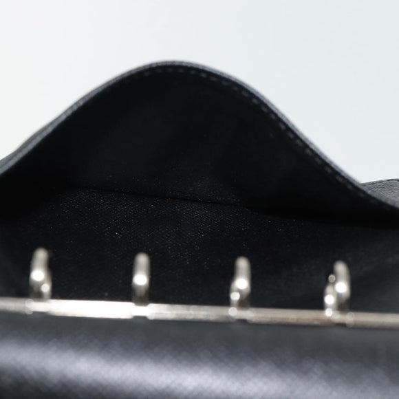 LOUIS VUITTON Epi Agenda PM Day Planner Cover Black R20092 LV Auth 180535A