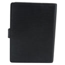LOUIS VUITTON Epi Agenda PM Day Planner Cover Black R20092 LV Auth 180535A-2