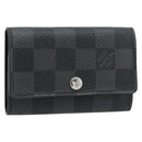LOUIS VUITTON Damier Graphite Multicles 6 Key Case N62662 LV Auth 180537M-1
