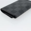 LOUIS VUITTON Damier Graphite Multicles 6 Key Case N62662 LV Auth 180537M-16