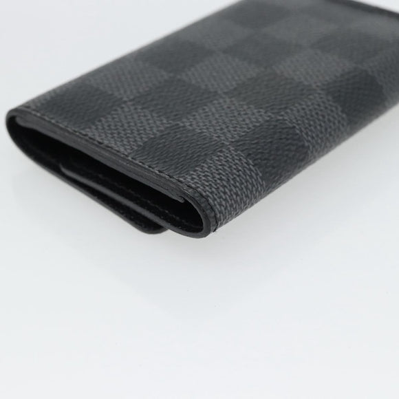LOUIS VUITTON Damier Graphite Multicles 6 Key Case N62662 LV Auth 180537M