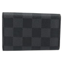 LOUIS VUITTON Damier Graphite Multicles 6 Key Case N62662 LV Auth 180537M-2